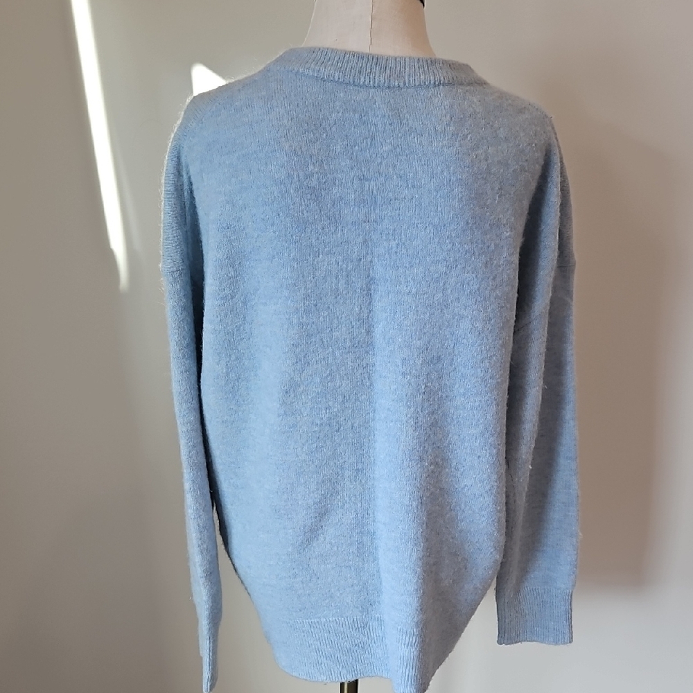 Babaton Soft Sky Blue Crew Neck Sweater - Picture 4 of 5
